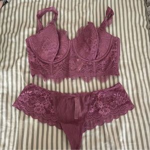 Victoria’s Secret Purple Lingerie Set